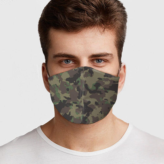 Green Amy Camo - Cloth Face Mask 1 pcs, 3 pcs, 6 pcs, 10 pcs
