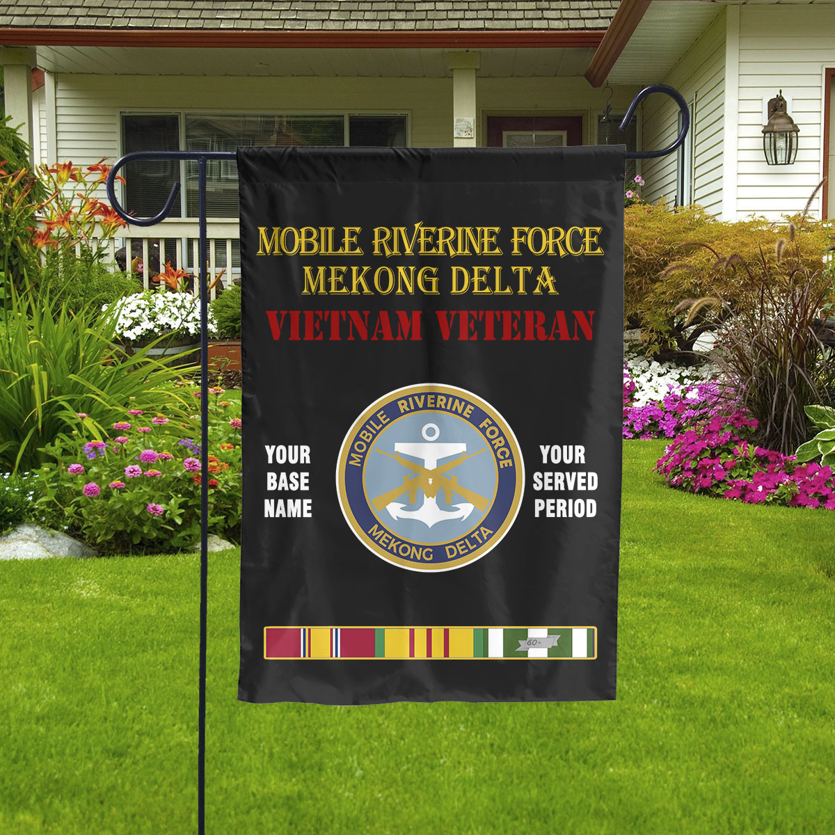 DESTROYER SQUADRON 13 - MEKONG DELTA - Double Sided 30" x 40" Flag