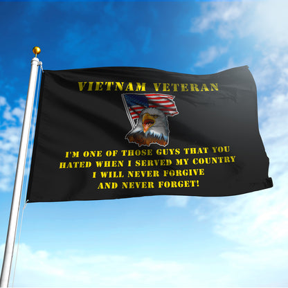 I WILL NEVER FORGIVE AND NEVER FORGET - Double Sided 30"x40" Flag