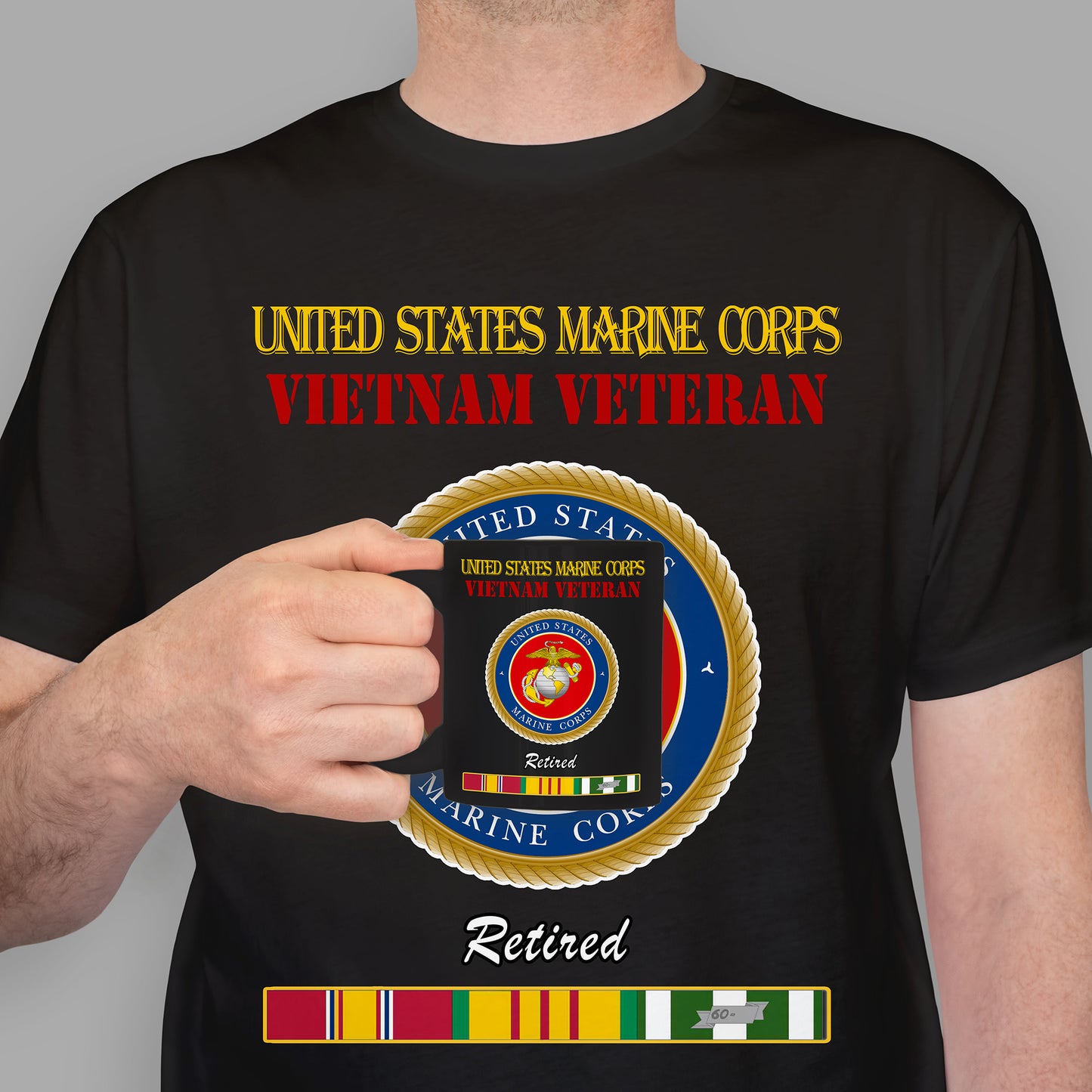US MARINE CORPS RETIRED Premium T-Shirt Sweatshirt Hoodie For Men