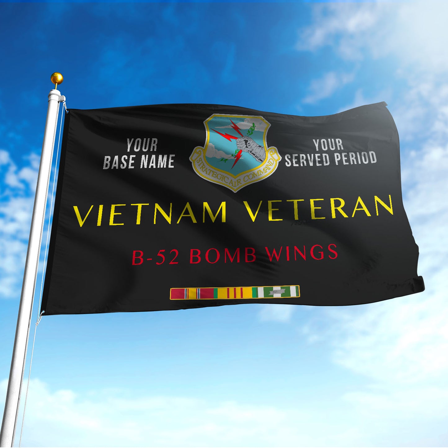 B-52 BOMB WINGS - Double Sided 30"x40" Flag