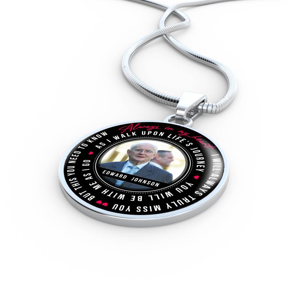 Photo Tribute Luxury Necklace, Bangle - Personalized with your name and photo