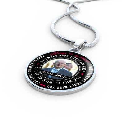 Photo Tribute Luxury Necklace, Bangle - Personalized with your name and photo