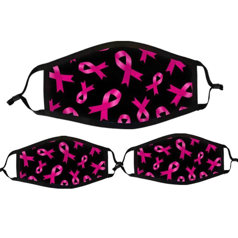 Pink Ribbon Breast Cancer Cloth Face Mask