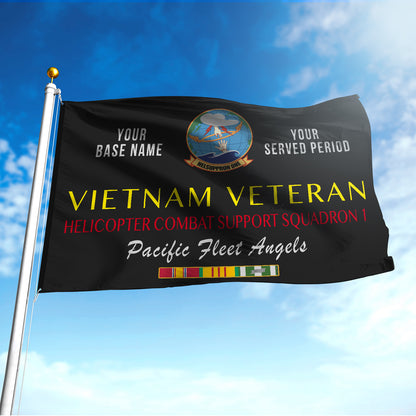 HELICOPTER COMBAT SUPPORT SQUADRON 1 FLAG DOUBLE-SIDED PRINTED 30"x40" FLAG