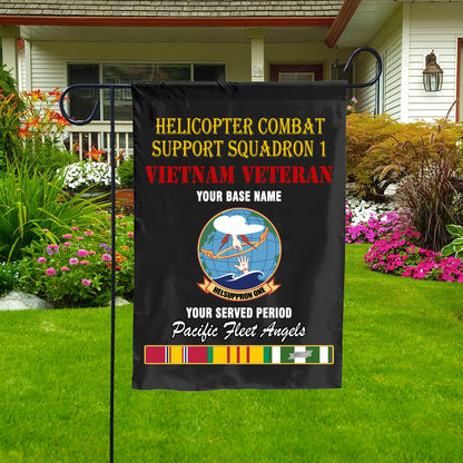 HELICOPTER COMBAT SUPPORT SQUADRON 1 DOUBLE-SIDED PRINTED 12"x18" GARDEN FLAG