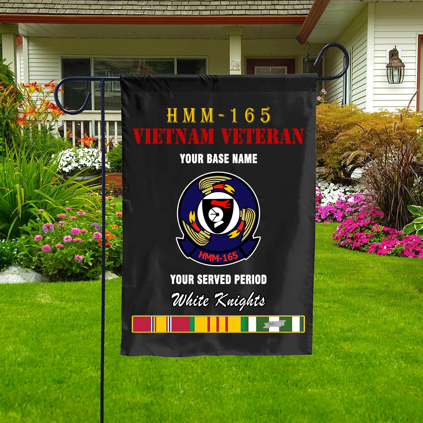 HMM 165 DOUBLE-SIDED PRINTED 12"x18" GARDEN FLAG