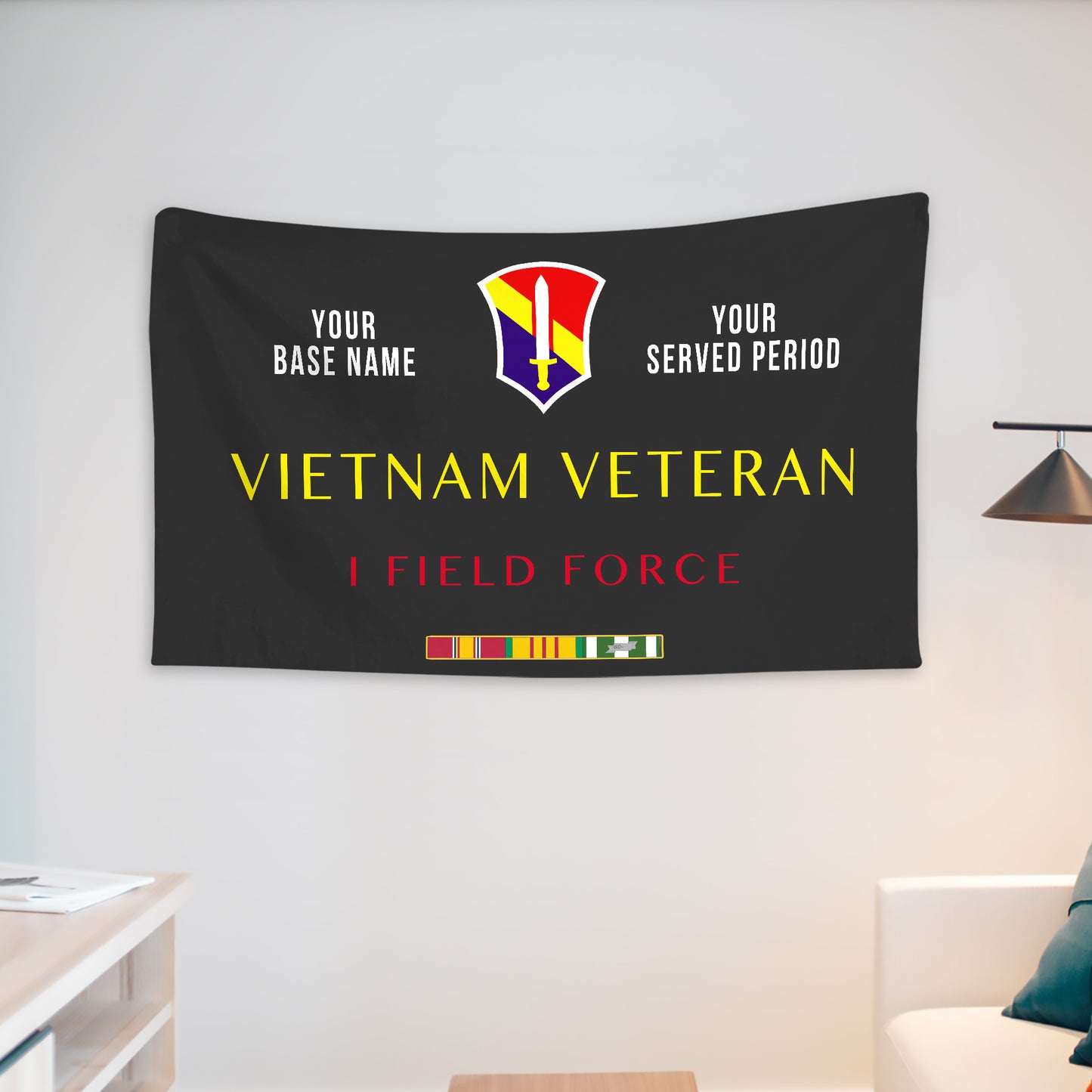 I FIELD FORCE WALL FLAG VERTICAL HORIZONTAL 36 x 60 INCHES WALL FLAG
