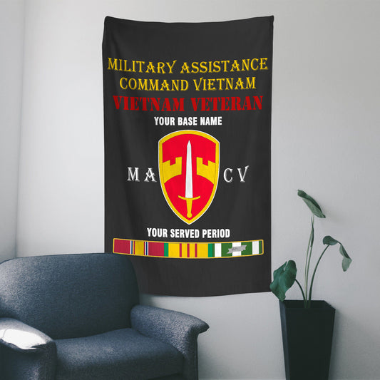 MILITARY ASSISTANCE COMMAND VIETNAM WALL FLAG VERTICAL HORIZONTAL 36 x 60 INCHES WALL FLAG