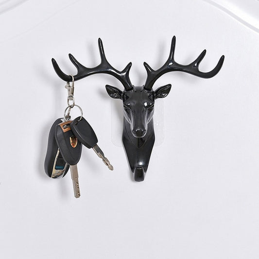 Wall Hanging Hook Vintage Deer Head Antlers for Hanging Clothes Hat Scarf Key