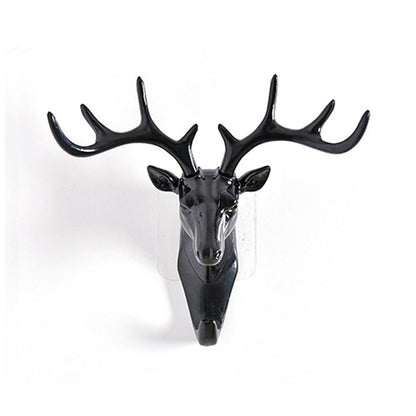 Wall Hanging Hook Vintage Deer Head Antlers for Hanging Clothes Hat Scarf Key