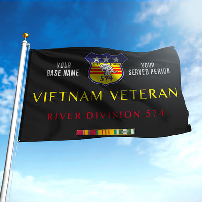 RIVER DIVISION 574 FLAG DOUBLE-SIDED PRINTED 30"x40" FLAG
