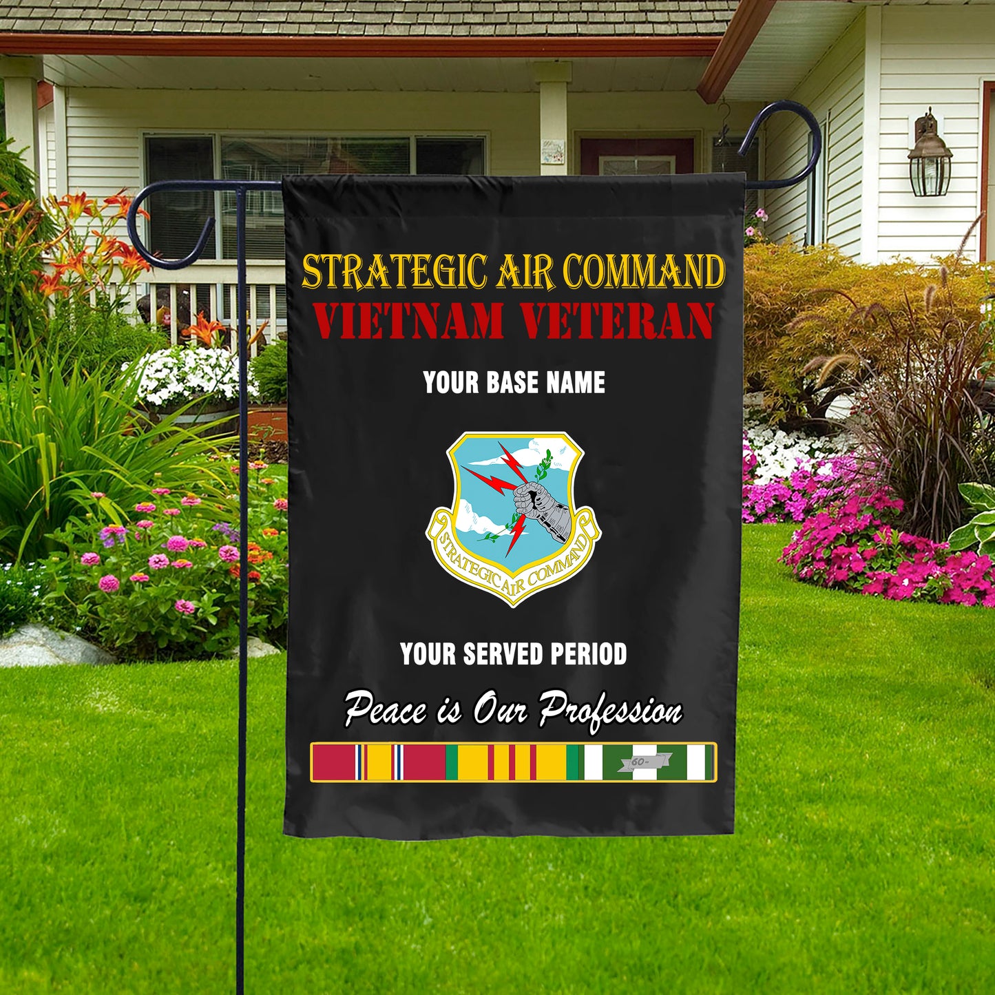 STRATEGIC AIR COMMAND DOUBLE-SIDED PRINTED 12"x18" GARDEN FLAG