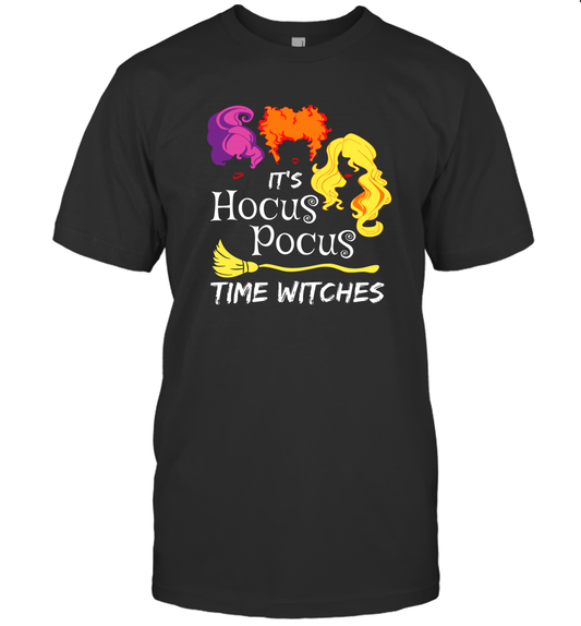 It's Hocus-Pocus-Time Witches Halloween Movie T-Shirt Sweatshirt Hoodie for Men Women