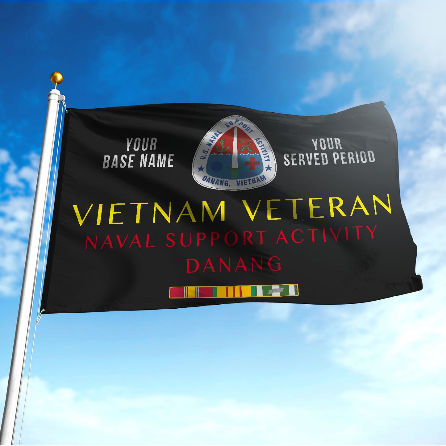 NAVAL SUPPORT ACTIVITY DANANG - Double Sided 30"x40" Flag