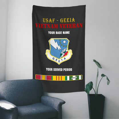 USAF GEEIA WALL FLAG VERTICAL HORIZONTAL 36 x 60 INCHES WALL FLAG