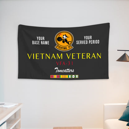 VFA 31 WALL FLAG VERTICAL HORIZONTAL 36 x 60 INCHES WALL FLAG