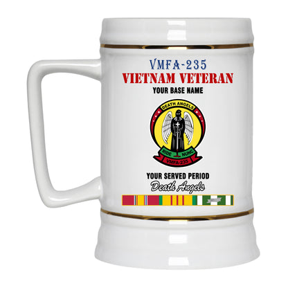 VMFA 235 BEER STEIN 22oz GOLD TRIM BEER STEIN