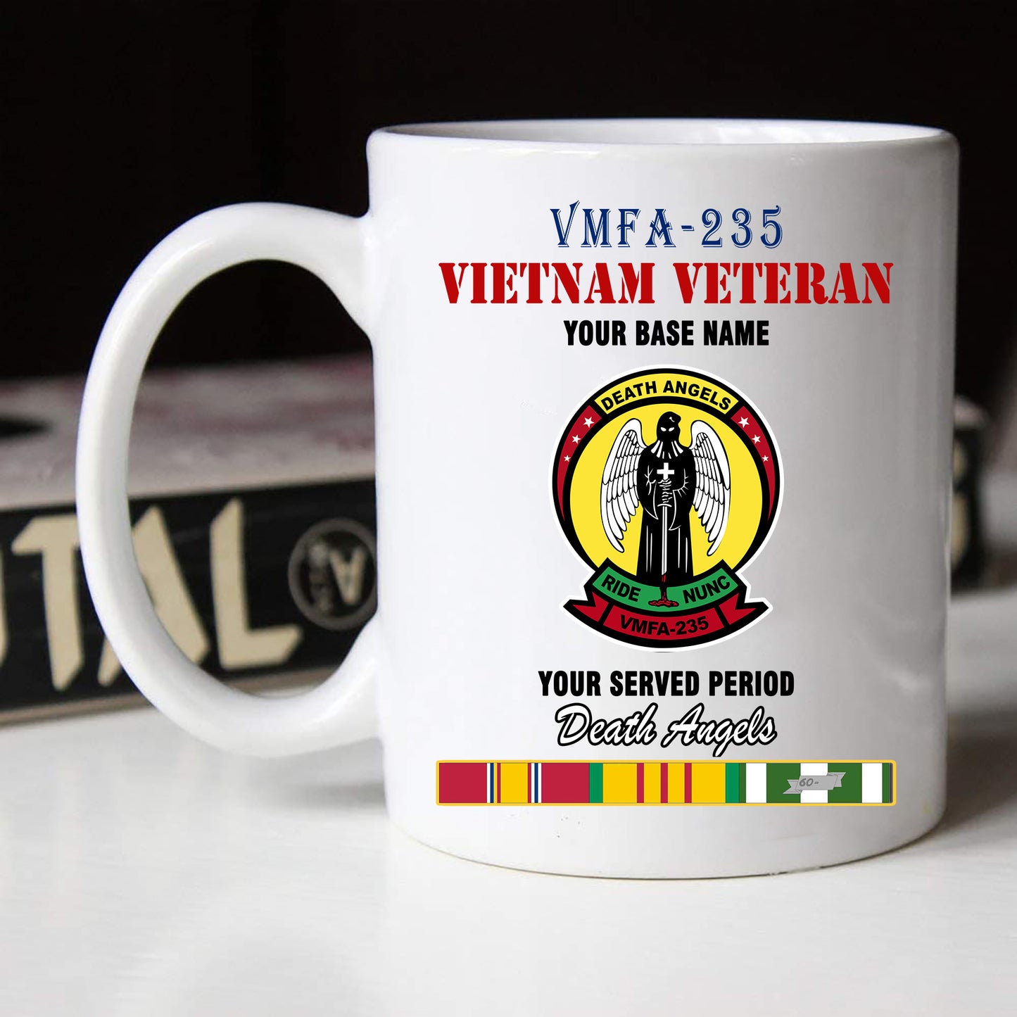 VMFA 235 BLACK WHITE 11oz 15oz COFFEE MUG