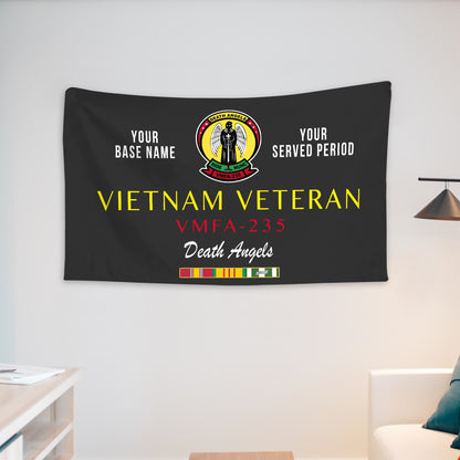 VMFA 235 WALL FLAG VERTICAL HORIZONTAL 36 x 60 INCHES WALL FLAG