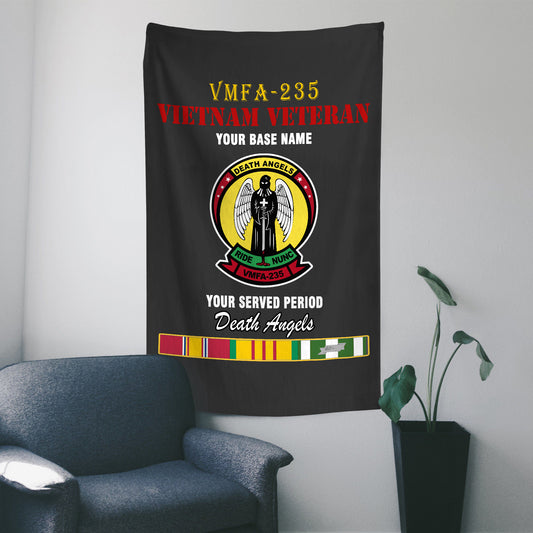 VMFA 235 WALL FLAG VERTICAL HORIZONTAL 36 x 60 INCHES WALL FLAG